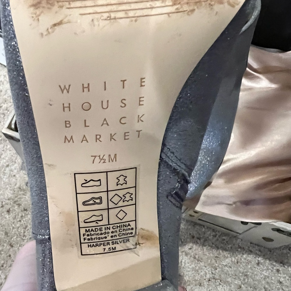 WHBM silver booties - Picture 7 of 8